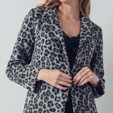 Leopard Print Oversized Statement Coat