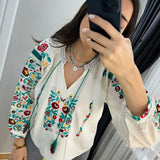Floral Embroidered Blouse