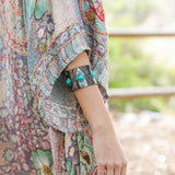 Artisan-Crafted Turquoise Cuff - Unique Ethnic Style Jewelry