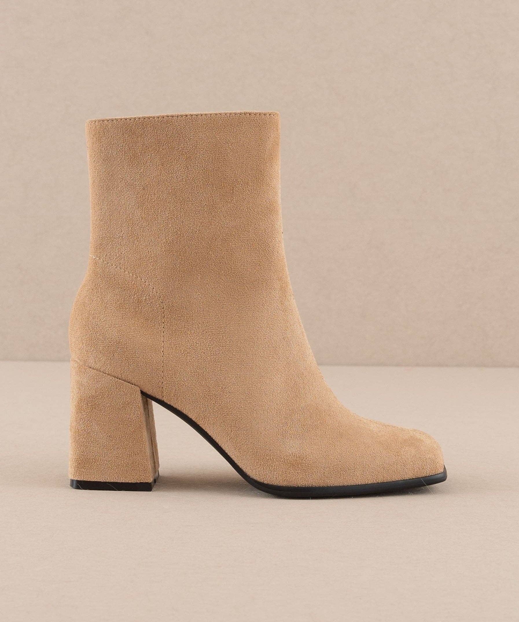 The Queens |  Almond Block Bootie