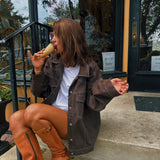 DENIM BUTTON JACKET