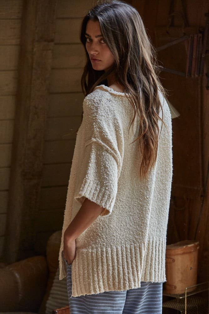 Baggy Knit Pullover Sweater