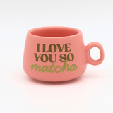 Cappuccino Mug Shot Glass I Love You So Matcha