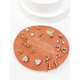 Love Theme Minimal Earrings on PU Card