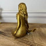 Gold Mermaid Resin Candle Holder