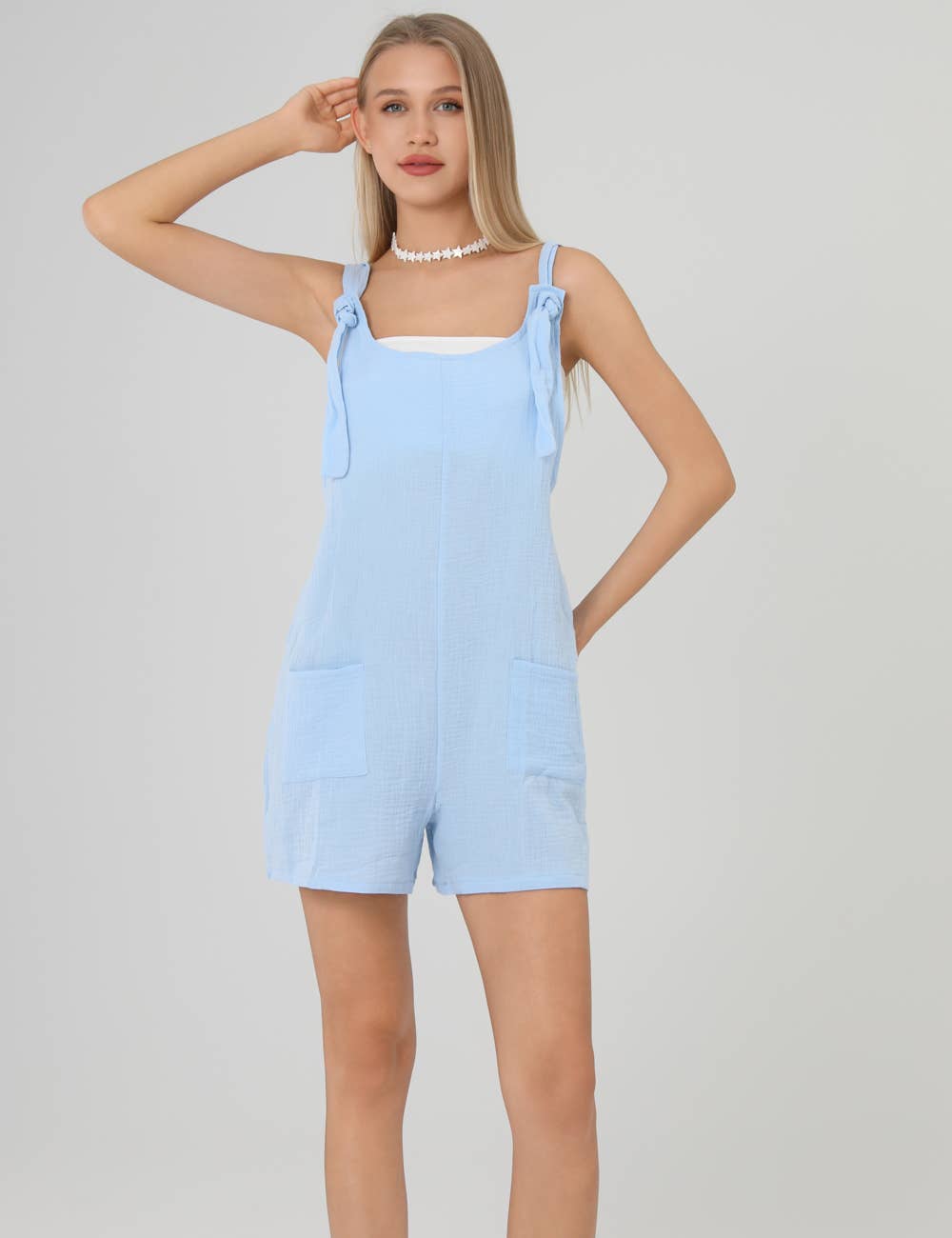 Solid Color Jumpsuit w/ Pockets