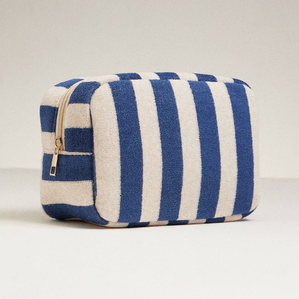 Striped Pattern Makeup Bag