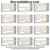 Matches • Bible Verse Matthew 6:34 Matchboxes