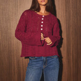 CABLE KNIT SWEATER TOP