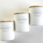 Teakwood Coconut Wax Candle | Tobacco, Santal, Ginger
