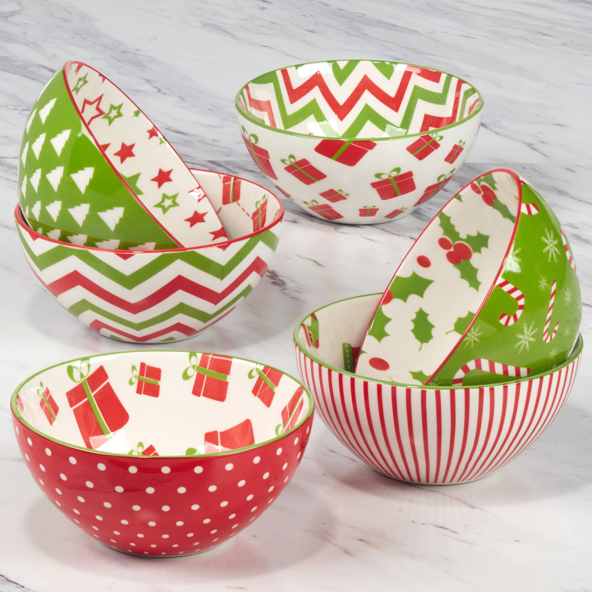 Holiday Patterned Bowl