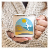 Shoreline Bird View Rehoboth Beach Mug