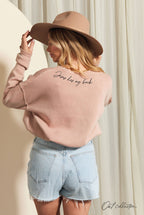 "JESUS HAS MY BACK" Graphic Sweatshirt