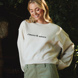 "S'MORES AND SUNSETS" Cropped Sweatshirt