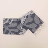 Turkish Cotton Towel with Whale Motif – Spa, Bath or Travel