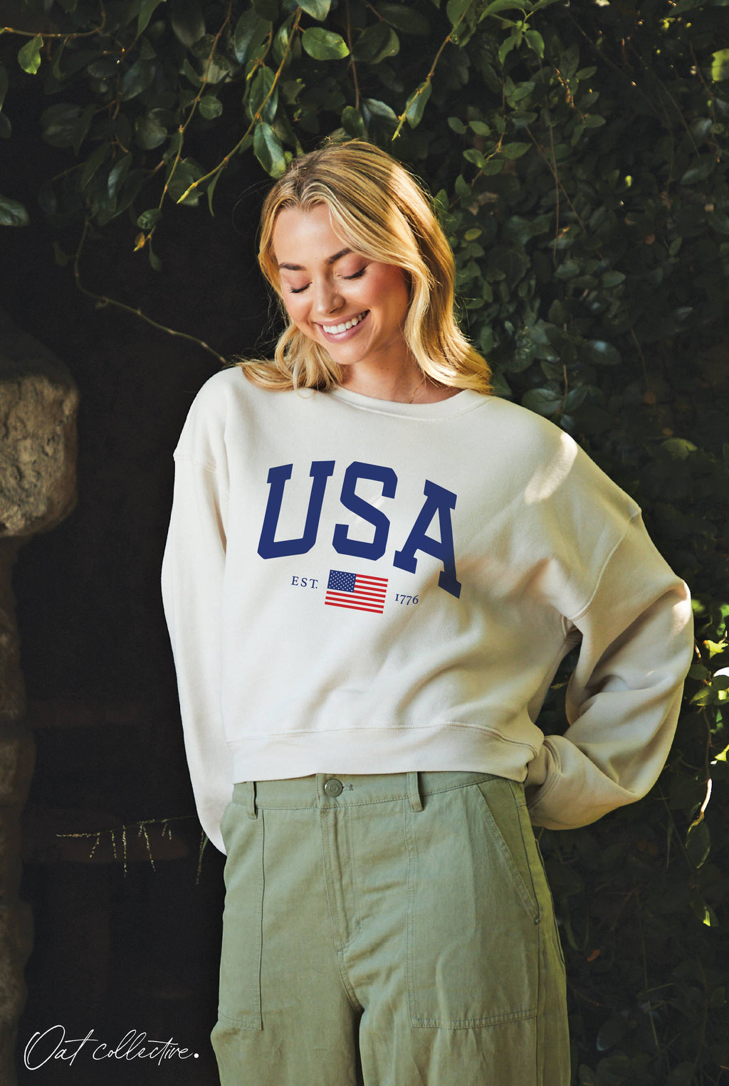 "USA" Graphic Sweatshirt