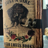 Just a Girl Who Loves Books – UV Print Leather Journal