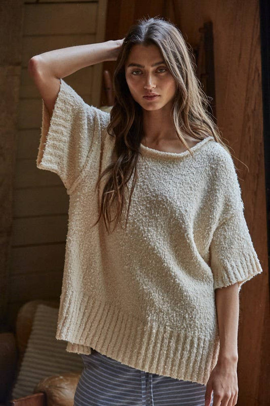 Baggy Knit Pullover Sweater