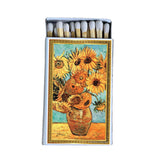 Matches • Art • Van Gogh Sunflowers •Home Decor for Candles
