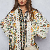 Balloon Sleeve Floral Printed Top