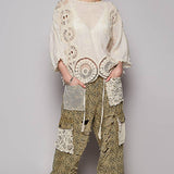 Crochet Floral Blouse