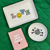 Trinket Tray Large Rectangle LOVE
