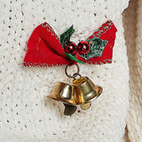 Holiday Applique Button Front Cropped Knit Cardigan Sweater