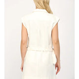 White Denim Mini Dress