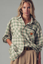 "TO DO: LOOK AT ART" Embroidered Boho Top