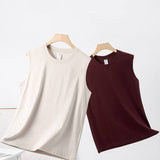 Essential basic plain cotton workout muscle tank top