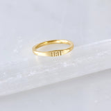 11:11 Stamped Ring