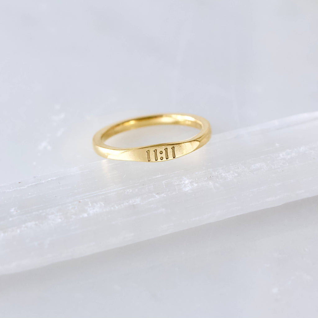 11:11 Stamped Ring