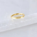 11:11 Stamped Ring