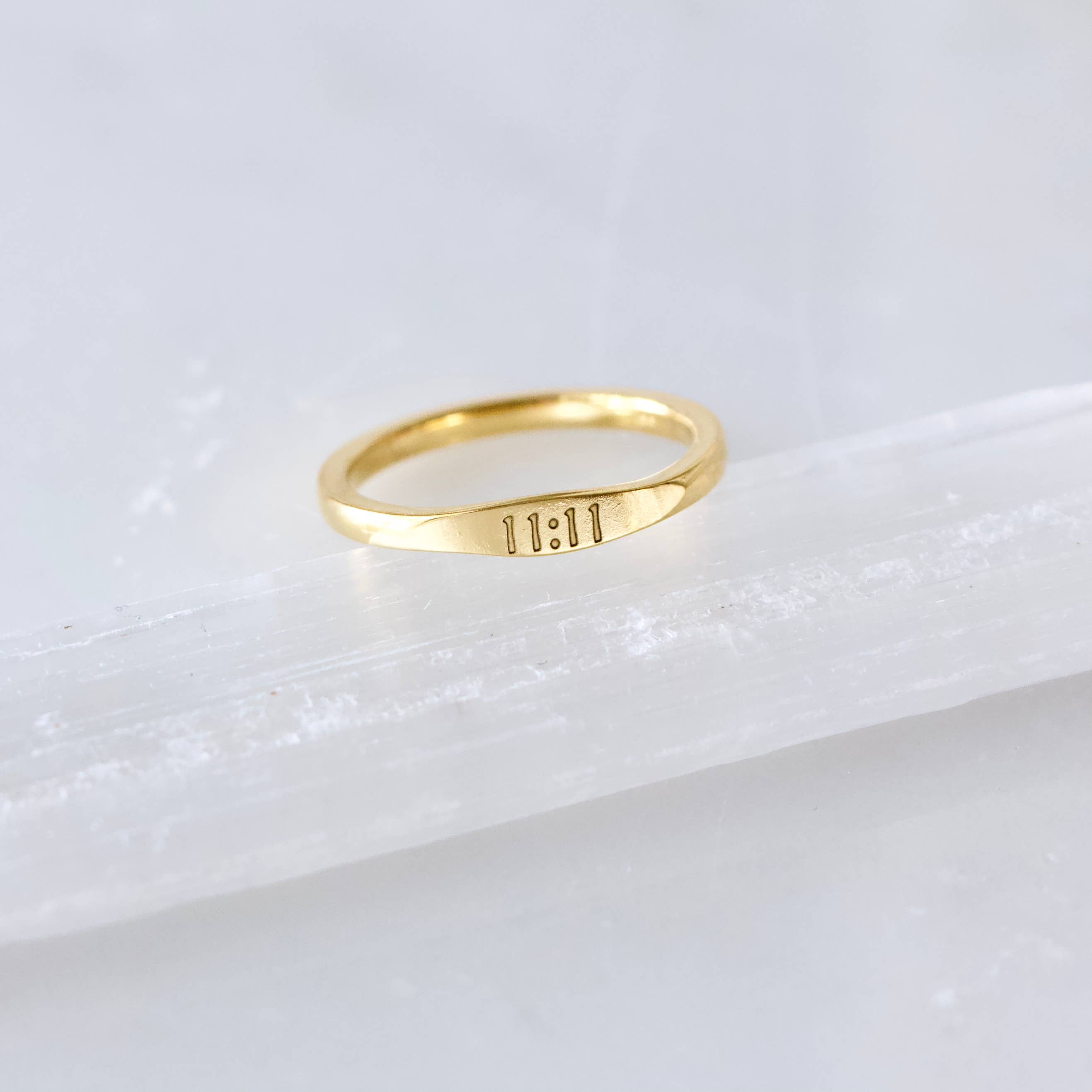 11:11 Stamped Ring