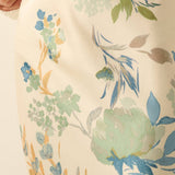 Textured Floral-Print Bias-Cut Maxi Skirt