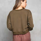 4783-MAT French Terry Applique Sweatshirt