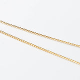 Faith Over Fear Gold Cross Necklace