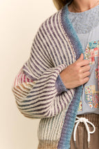 Pastel Rainbow Stripe Cardigan
