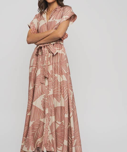 Forever Fern Belted Maxi Dress