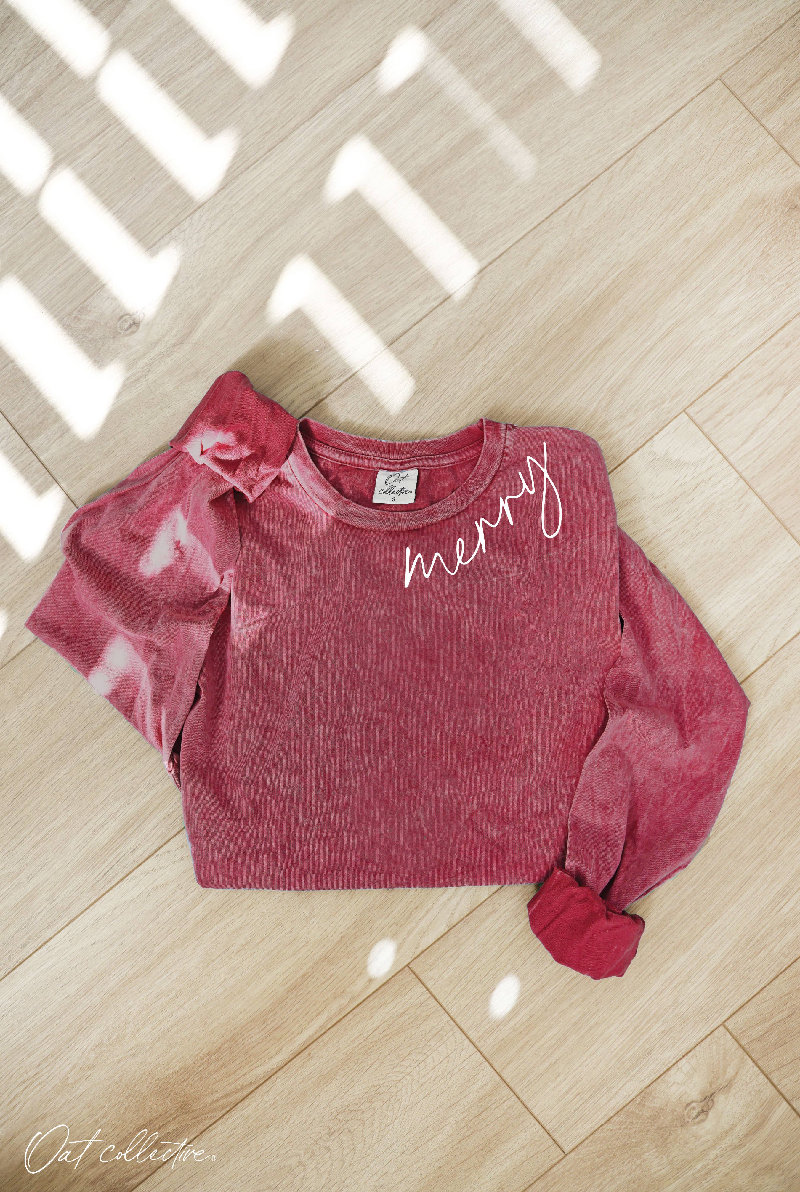 "MERRY" Long Sleeve Shirt