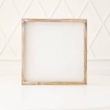 12x12 Wood framed blank sign w/removeable insert DIY 11032