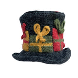 santa stuck in chimney hat