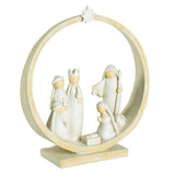 1-Piece Nativity In Creche 8in