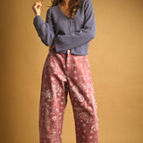 P6317   PAISLEY PRINT WASHED PANTS