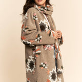 Chunky Embroidered Snow Cardigan