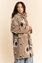 Chunky Embroidered Snow Cardigan