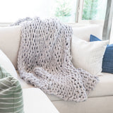Chunky Knit- Chenille Ultra Soft 50" x 60" Multiple Colors
