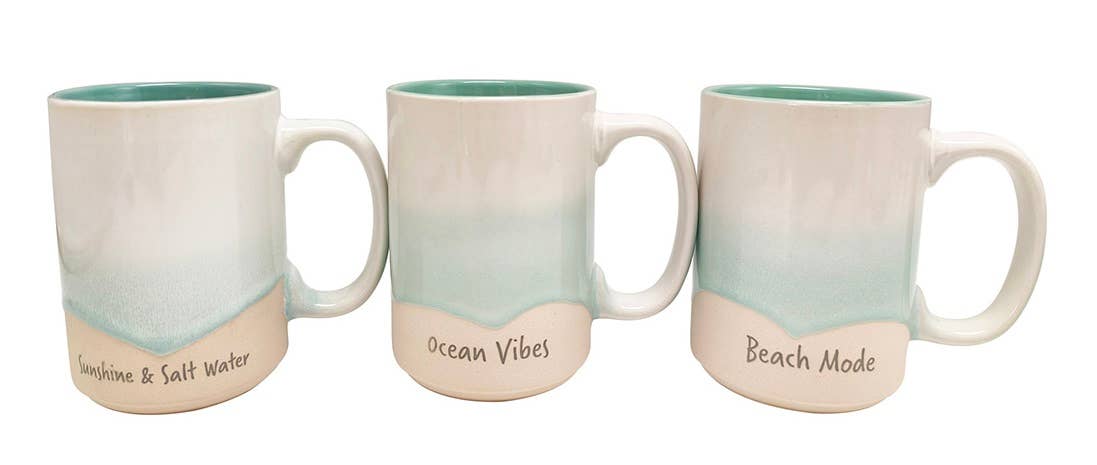 Seafoam Coastal Blue Mug
