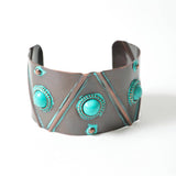 Artisan-Crafted Turquoise Cuff - Unique Ethnic Style Jewelry