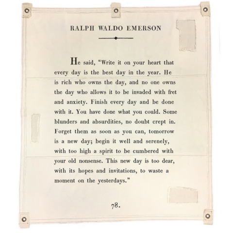 Canvas Wall Hanging - Ralph Waldo Emerson - 46” x 57